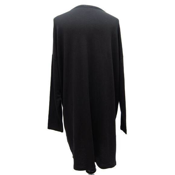 Eileen Fisher Black Long Sleeve Pocket Tunic Dress Size Medium - Picture 3 of 8